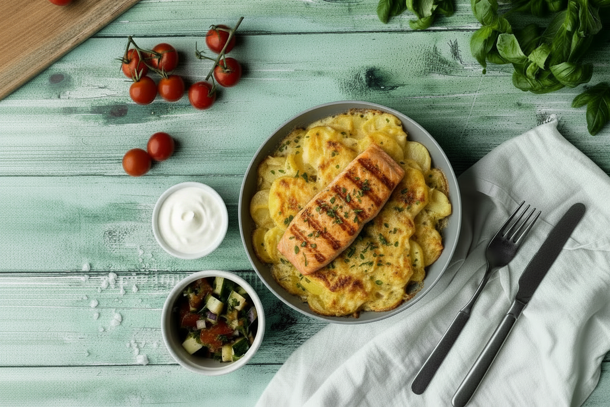 HERB SOUR CREAM SALMON