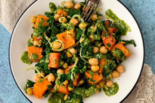 KALE PUMPKIN PESTO SALAD
